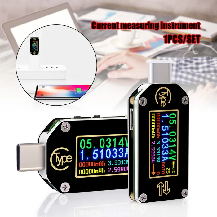 TC66/TC66C тип-c PD триггер Вольтметр Амперметр Напряжение измеритель тока мультиметр PD зарядное устройство батарея тестеры USB PUO88