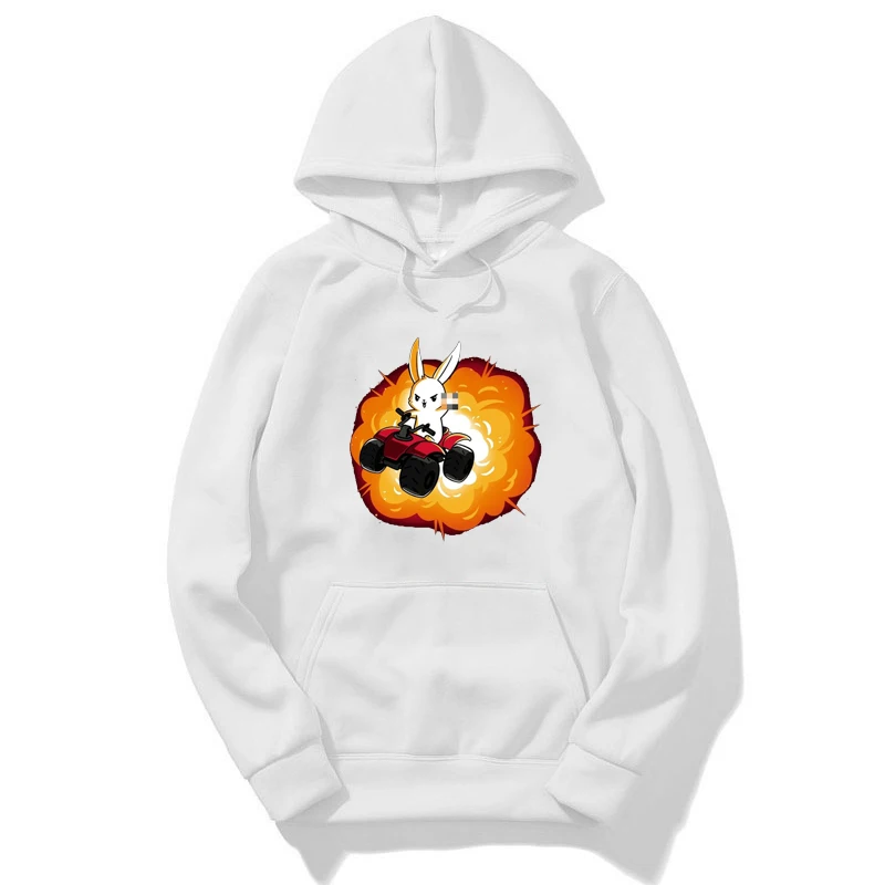 Horror Rabbit Kawaii Girl Winter Clothes Toddler Boys Hoodies Harajuku Hoodie Hip Hop Streewear Clothing Baby Sweatshirts Unisex - Цвет: 924-bj-11-6-1.2
