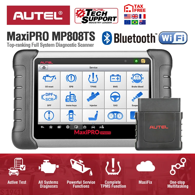 Autel MaxiPRO MP808TS диагностический инструмент Автомобильный сканер OBD2 OBD 2 все системы