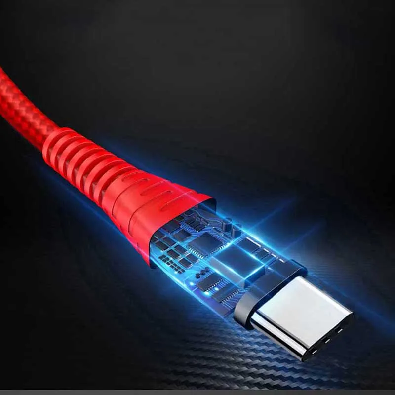 1 м 2 м 3 м usb type-C кабель для Xiaomi Redmi k20 pro USB C кабель для мобильного телефона Быстрая зарядка type-C кабель для устройств usb type-C