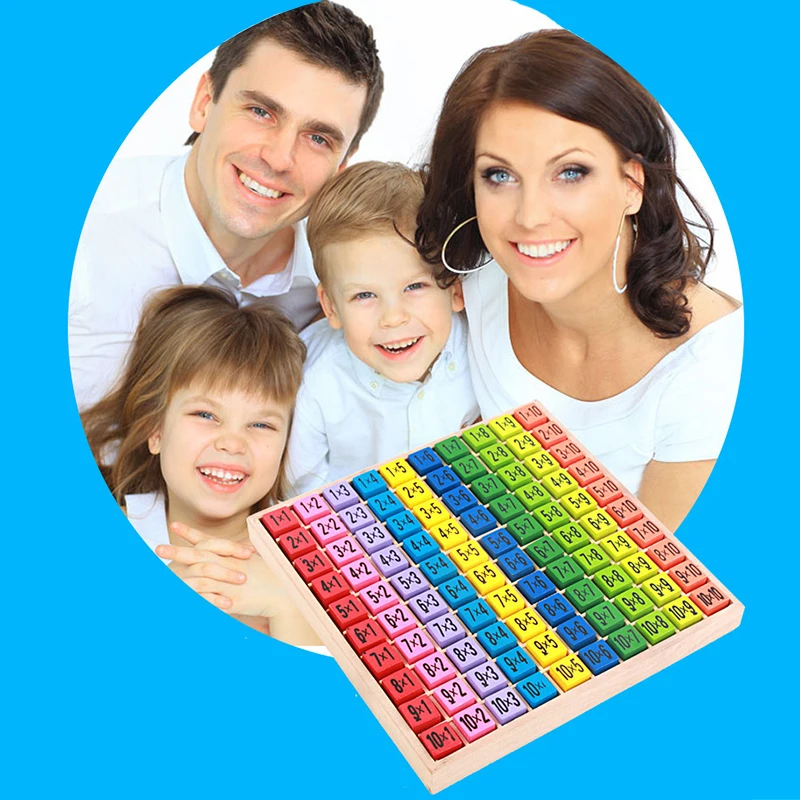 

Montessori Educational Wooden Toys For Children Baby Toys 99 Multiplication Table Math Arithmetic Teaching Aids For Kids