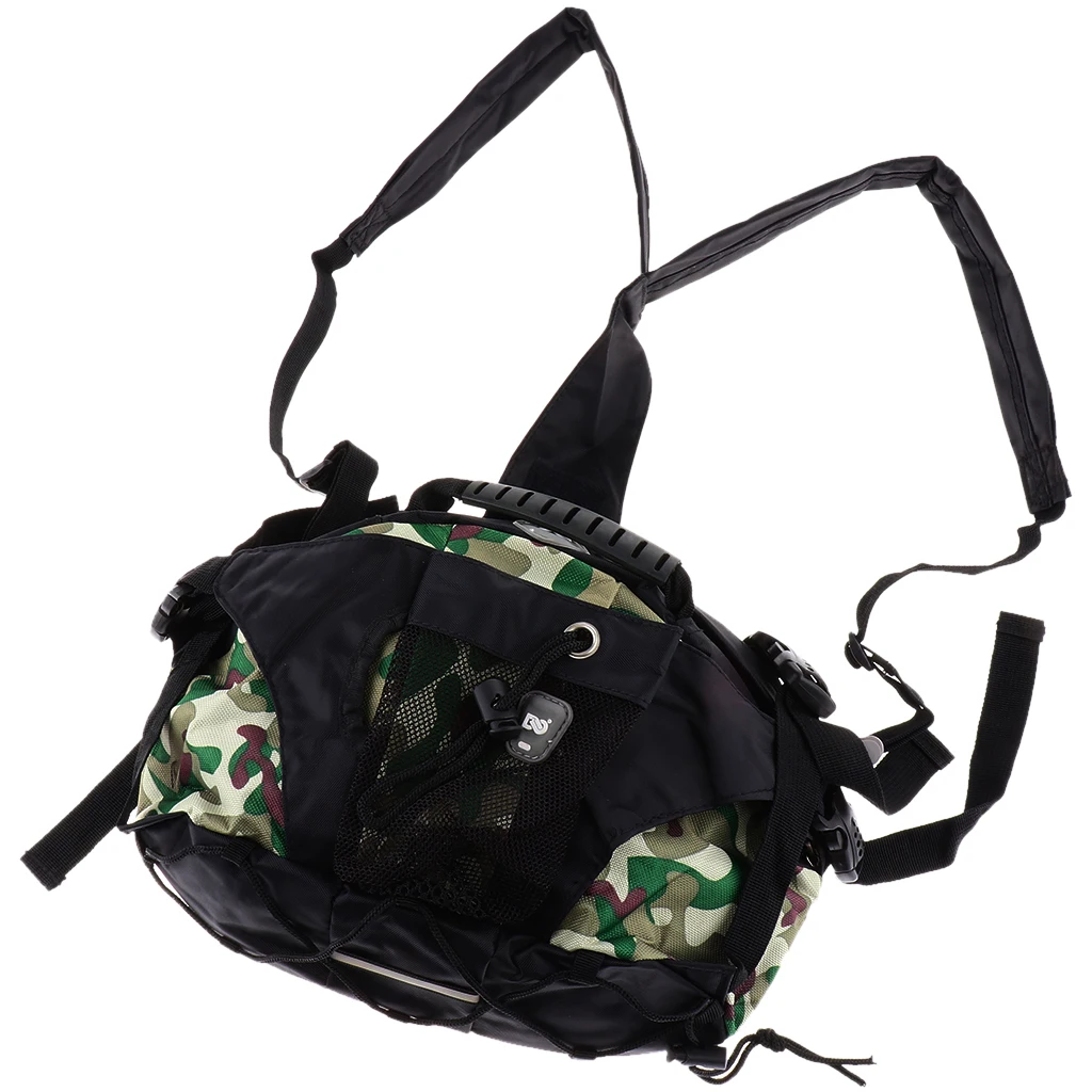 Ice & Inline Skating Backpack-Men Women Sports Roller Skates Y Strap Storage Bag-Multi Pockets Shoes Carrier Bag