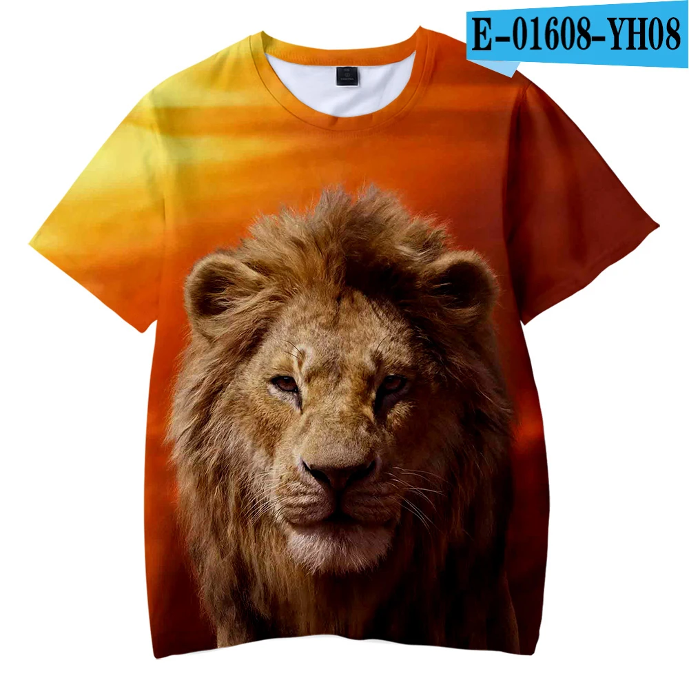 3D The Lion King Kid's t shirt Boys Girls Hot Fashion Summer Soft Comfortable Kids T shirt 3D Print Lion King Children T-shirt - Цвет: 3D