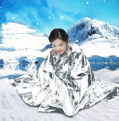 Camping Emergency Lifesaving Blanket Keep Warm Sleeping Bag Tent Accessories Wilderness Survival Equipment First Aid Whistle