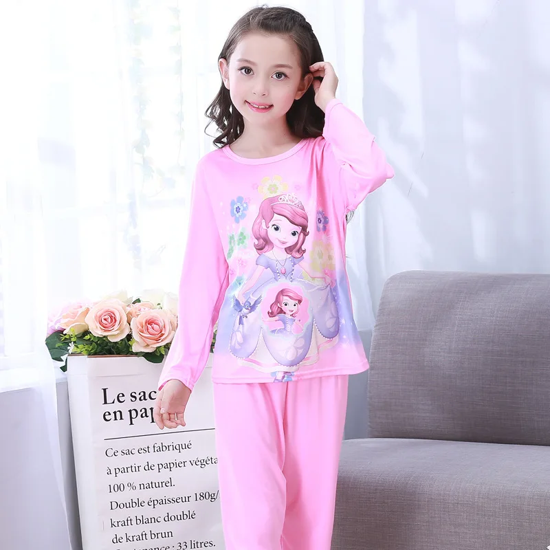 

[Snow Dan] 7 PCs Version Long Sleeve Children Pajamas Sets Girls mian bao bao Home Wear