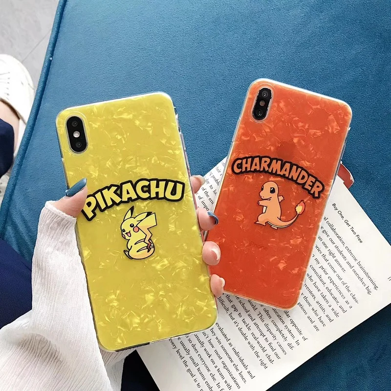 

Japanese anime Cover Case Silicone soft Conch Shell phone case for iPhone X XS Max XR 6 6S 7 8 Plus TPU Back Soft Fundas