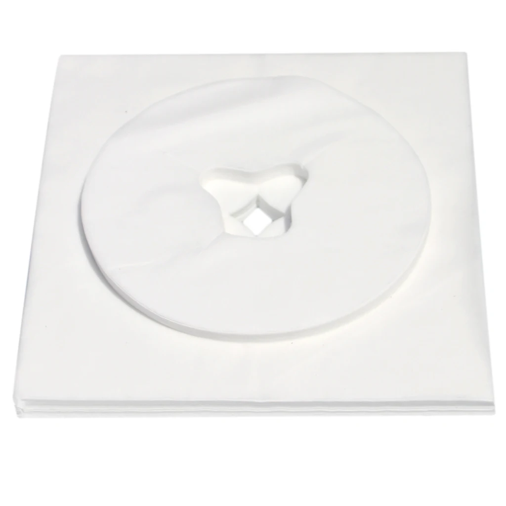 200pcs Disposable Face Cradle Covers for Massage Table - Extra Soft & Sterile Headrest Pillow Covers for Beauty Salon SPA