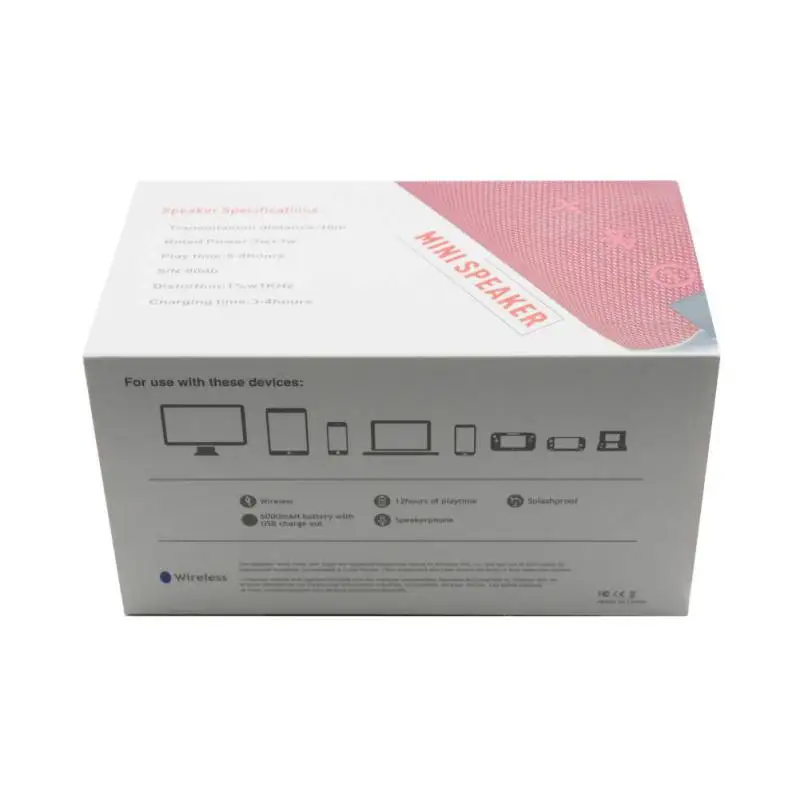 Открытый беспроводной Bluetooth динамик бас Портативный Hifi Пылезащитный мини карта аудио динамик s Встроенный