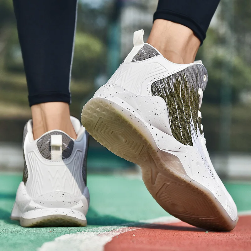 Уличная Мужская баскетбольная обувь; zapatillas hombre Deportiva; высокие мужские Ботильоны; кроссовки для тренировок; спортивная обувь