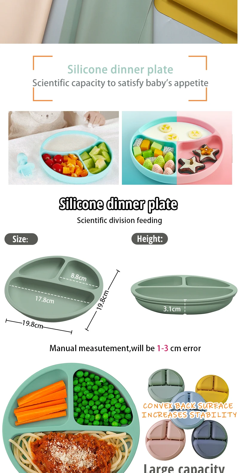 Esteira da Criança Silicone à Prova Mesa de Jantar Bebê Pratos Placa Bandeja Antiderrapante Mini Placemat Dtoddler Água Almofadas 8 Mamãe e Bebê