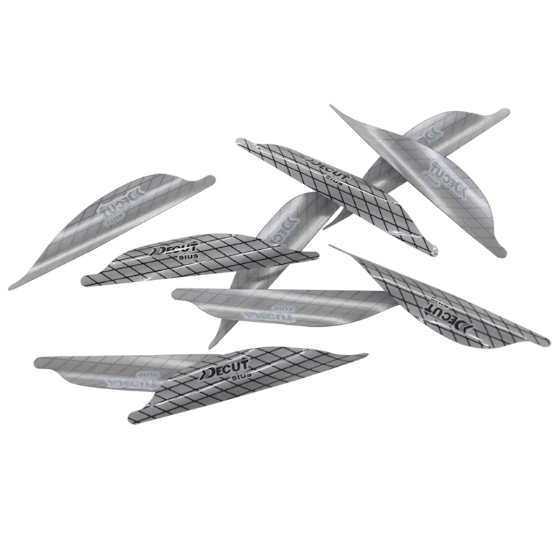 100 шт. Decut Spin Feather 1,75 дюйма/2 дюйма Fletching для охоты стрела для стрельбы лопатки подходят для Caron стрела и алюминиевый вал