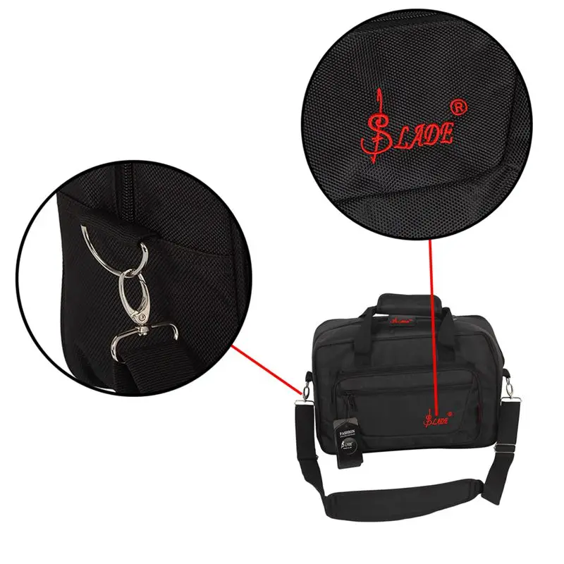 Dropship-SLADE Oboe Clarinet Soft Carrying Case Gig Bag Padding with Shoulder Strap