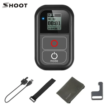 

SHOOT XTGP183 Smart WiFi Remote Controller Waterproof Remoter w/ Charging Cable Wrist Strap for GoPro Hero 7 6 5 4 Action Camera