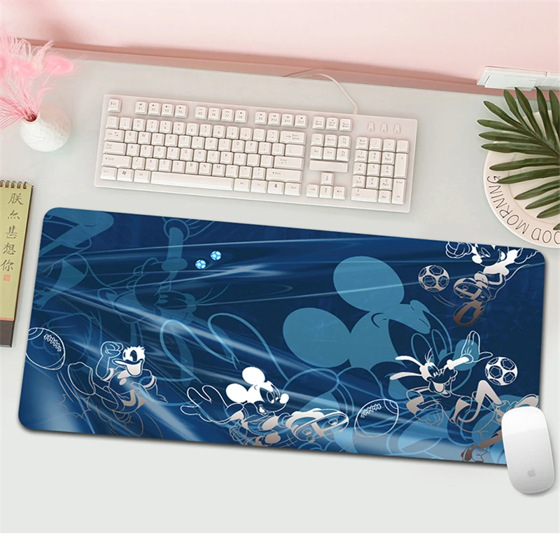 Cartoon Mickey Large Natural Rubber Mouse Pad 70x30cm Waterproof Game Desk Cartoon Minnie Mousepad Keyboard Mat Birthday gift