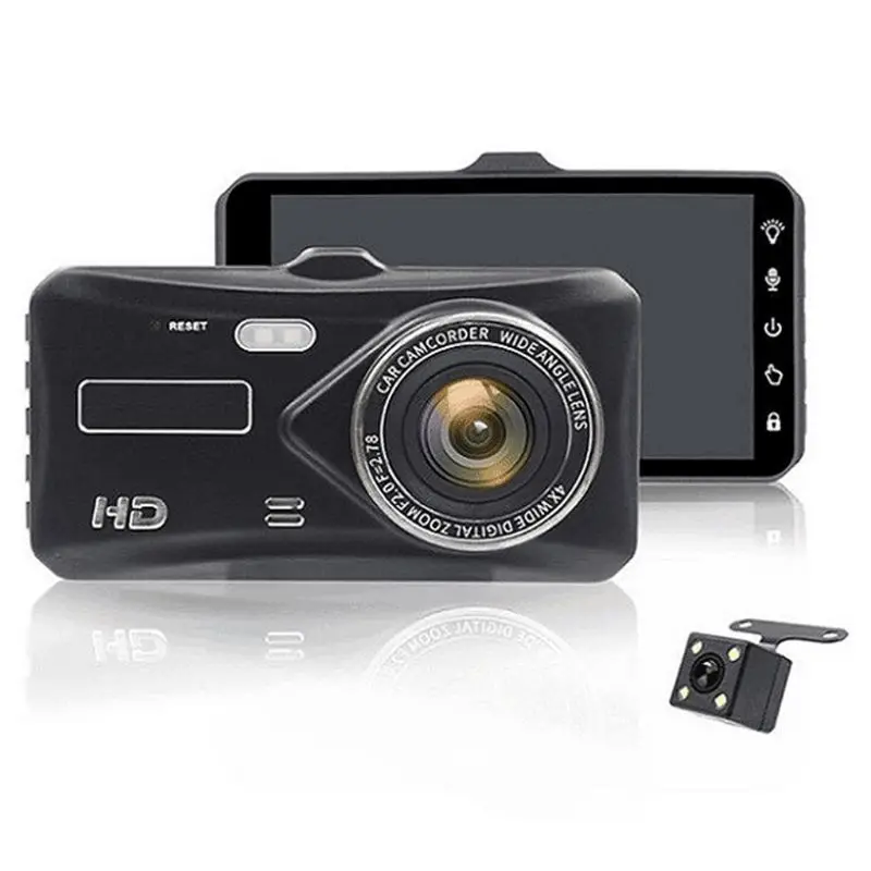 Двойной объектив Full HD 1080P " ips Автомобильный видеорегистратор g-сенсор режим парковки WDR