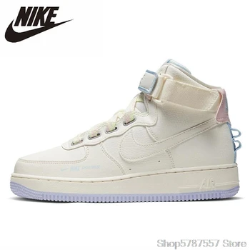 

Nike-Zapatillas deportivas Air Force 1 AF1 para mujer, calzado deportivo resistente al desgaste para exteriores, CQ4810-111
