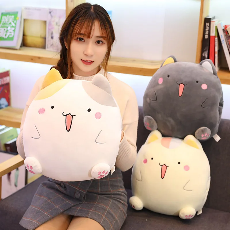 Kawaii зимняя плюшевая грелка для рук, подушка, теплая мягкая плюшевая подушка, подушка, милые плюшевые игрушки для детей, девочек, рождественский подарок