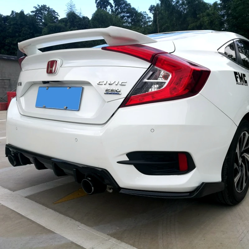 Диффузор, губа на задний бампер для Honda Civic задний бампер диффузор защитные бамперы тюнинг-пакет для Honda Civic