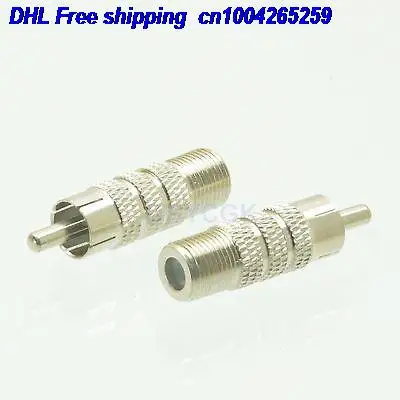 

DHL 100pcs Conversion Adapter RCA male M to female TV female F coaxial connector for radio adapter connector 22cs