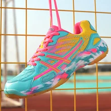 Zapatillas deportivas antideslizantes para hombre y mujer, zapatos de voleibol, tenis, bádminton, ligeros y suaves, informales