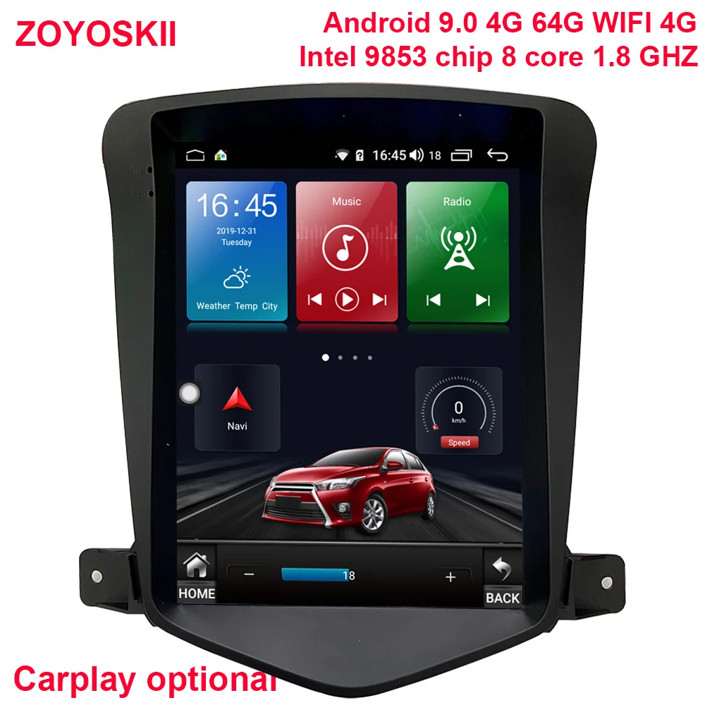 ZOYOSKII Android 9.0 10.4 inch IPS vetical HD screen car gps multimedia radio player for Chevrolet Cruze Daewoo Lacett 2009-2015 ZOYOSKII Android 9.0 10.4 inch IPS vetical HD screen car gps multimedia radio player for Chevrolet Cruze Daewoo Lacett 2009-2015