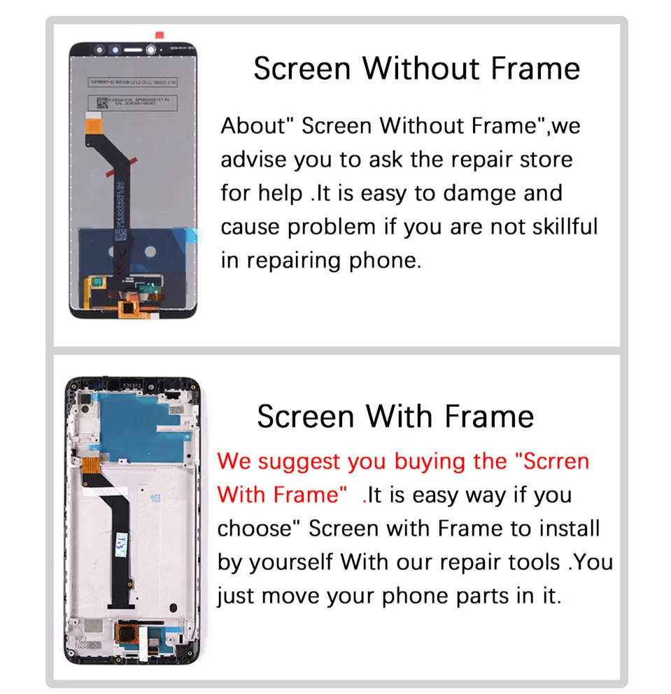 Tanie Wymiana ekranu 6.26 cala dla Xiaomi Redmi Note 6 Pro wyświetlacz LCD i ekran dotykowy Digitizer montaż ramy zestaw Redmi Note6 Pro
