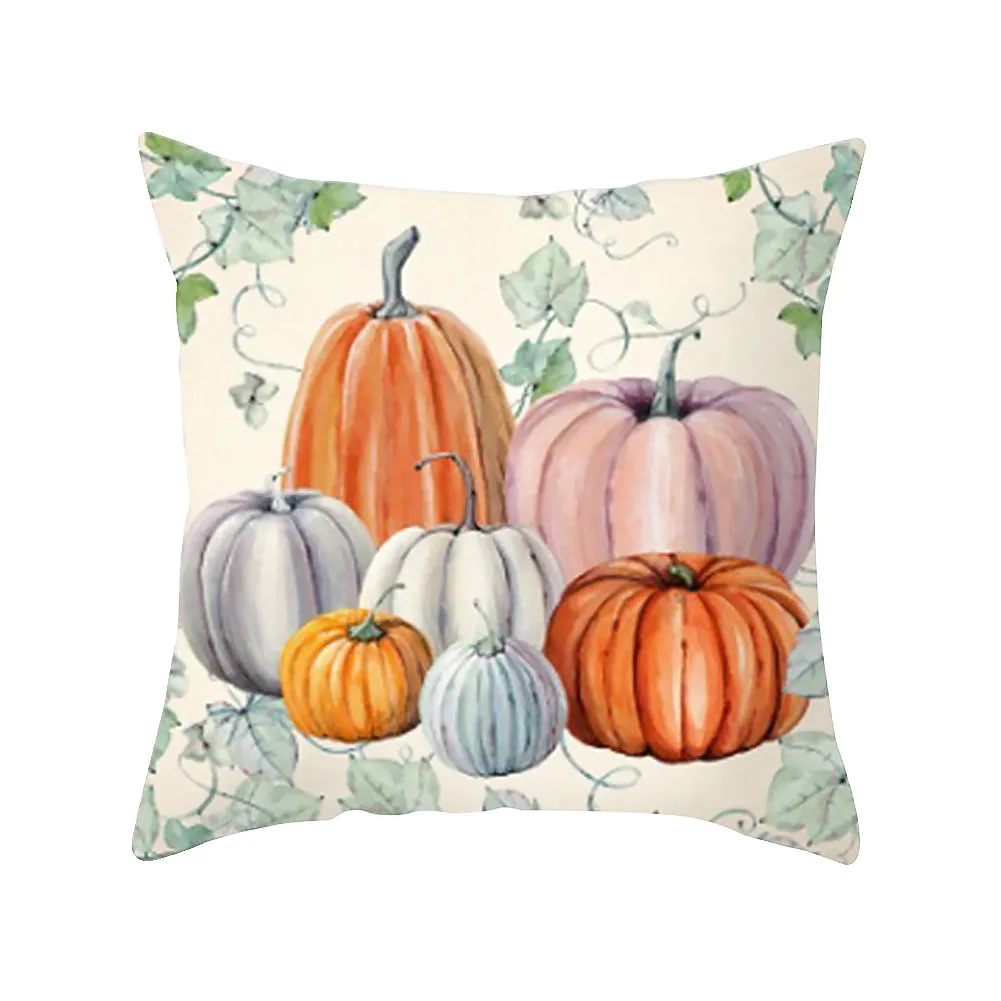 Современная Акварельная Подушка с изображением тыквы чехол Хэллоуин Кровать Диван Декор Наволочка чудесное украшение Хэллоуин День благодарения игрушка