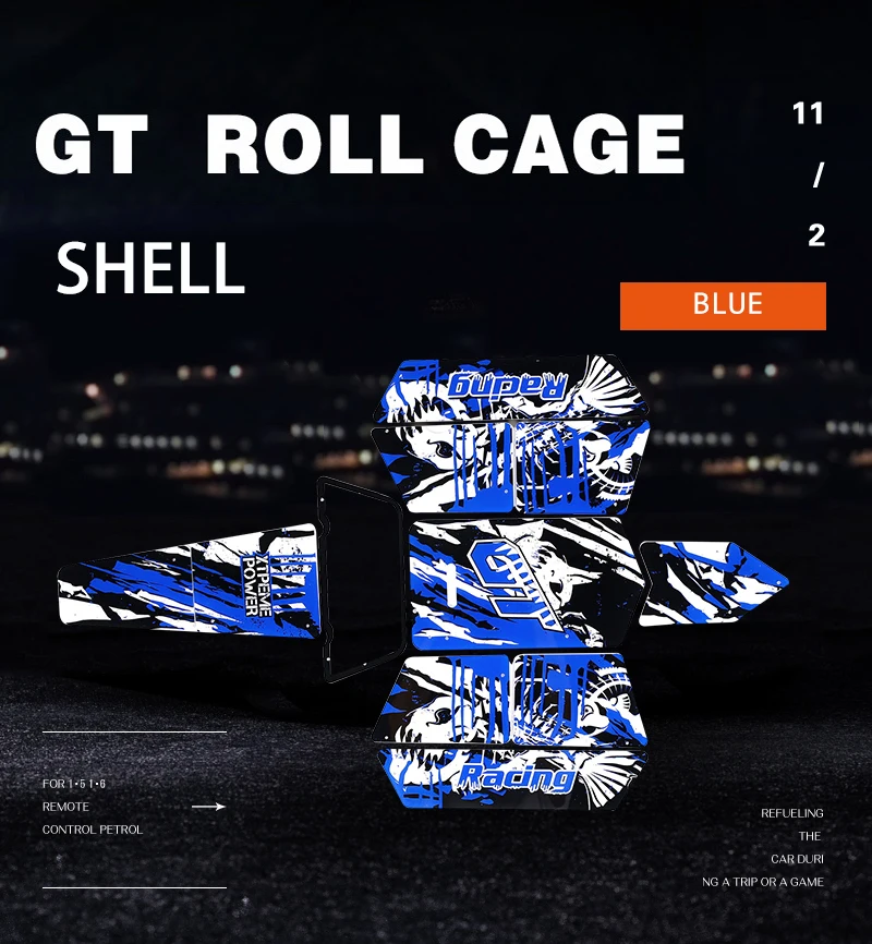 

Blue Color GT Roll Cage Body Shells for for HPI 5B Baja GT Upgrade Parts RC Car Spare Part High quality