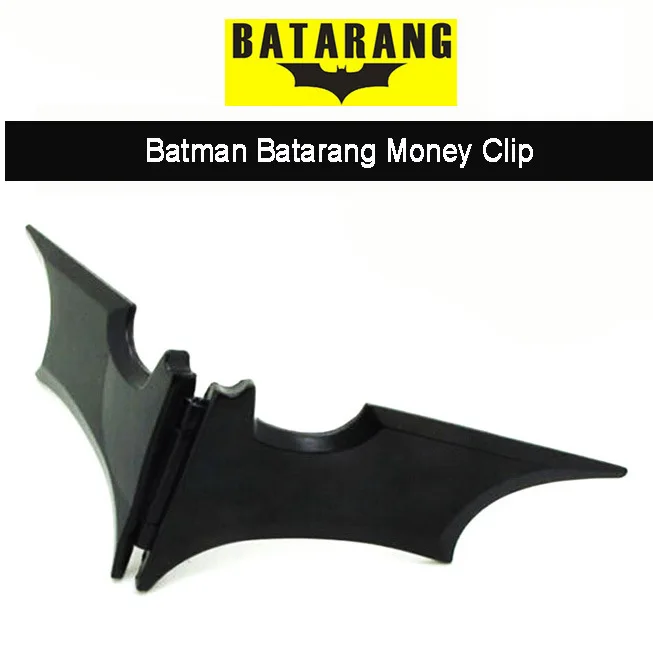 

Batman Batarang Bat Dart Alloy Metal Magnetic Wallet Money Clip EDC Wallet