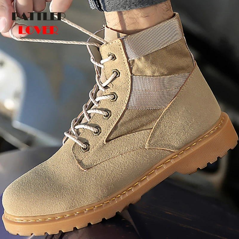 

Men Desert Tactical Military Boots Mens Working Safty Shoes Army Combat Boots Militares Tacticos Zapatos Men Shoes Botas Feamle
