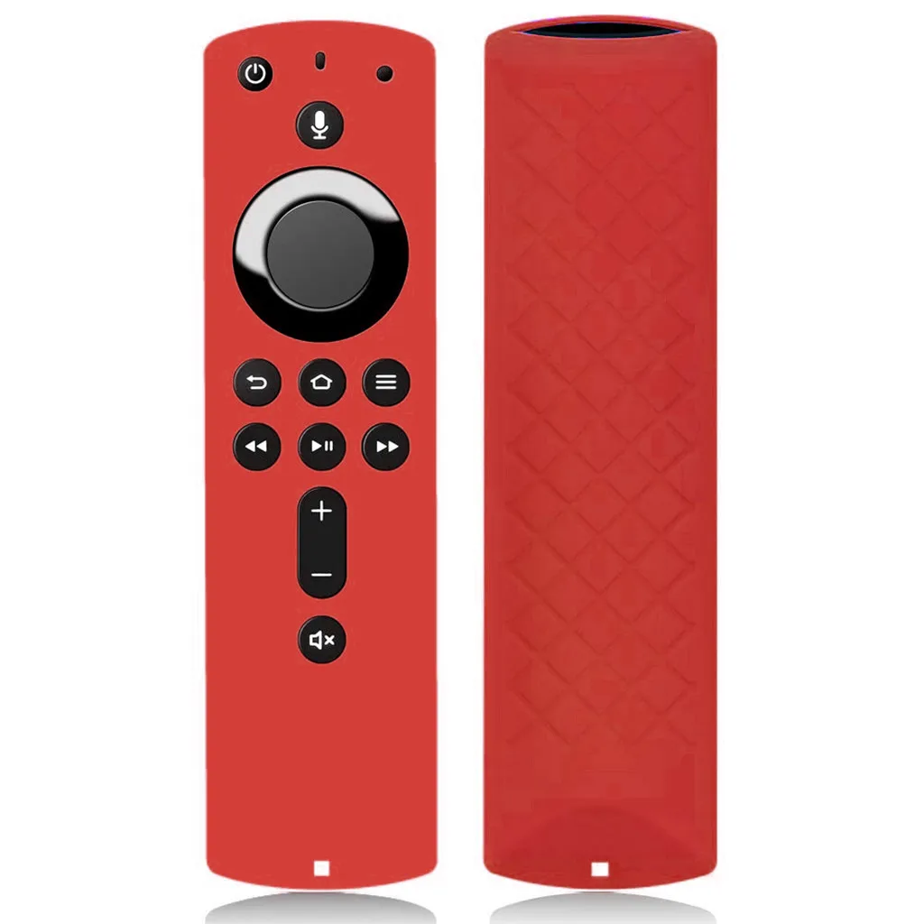 

For Amazon Fire TV Stick 4K Remote Control Protective Case 5.6 Inch Cover Silicone Replacement Sleeve Shockproof Anti-Slip