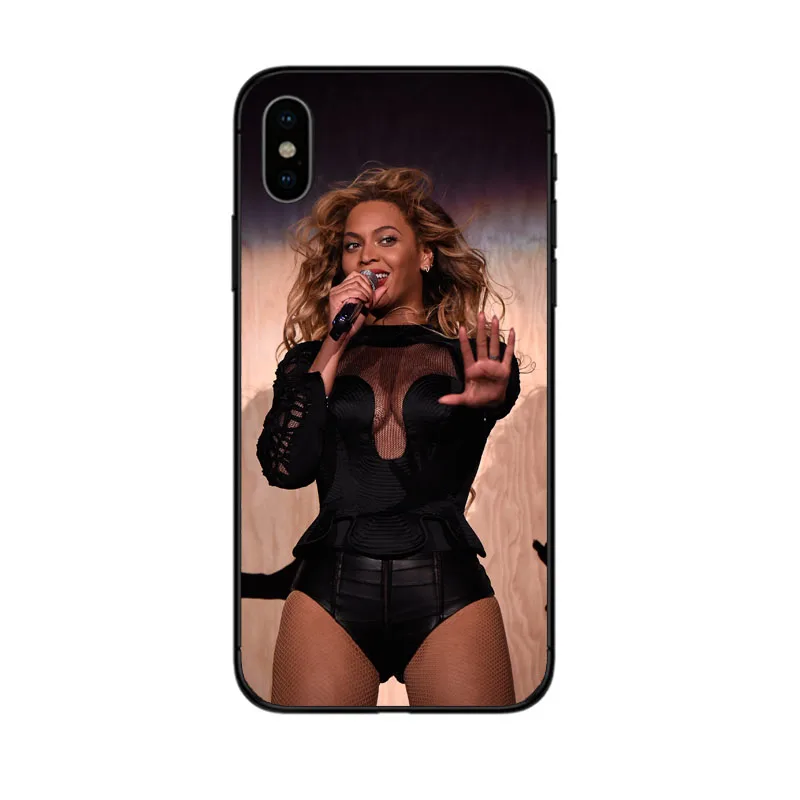 Чехол Beyonce с рулонной музыкой Superstar diva для iPhone 6 6s 7 8 Plus X XS MAX XR 5 5S SE женские черные