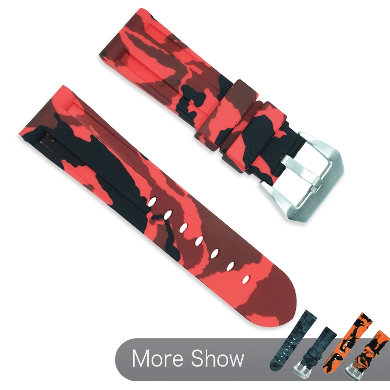

For Amazfit GTR 47mm Camo Sport Watchband Rubber Wrist Strap For Galaxy Watch Band 46mm Gear S3 22mm Huawei GT 2 Honor Magic 2