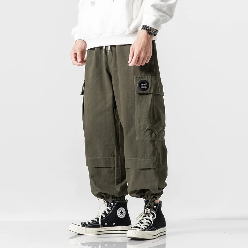 

2020 Spring Main Push Japanese-style Shadowless Wall Large Size Eyelets Harem Capri Pants M-5x Hk1934