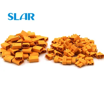 

50pairs XT30 XT30U T Plug Bullet Connectors Plugs For RC Lipo Battery Connector Set Male Female Gold Plated Plug for RC Parts