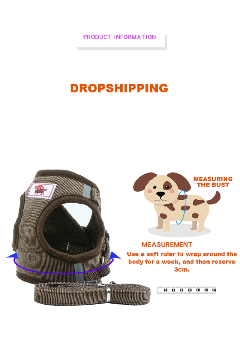 Hot Sale Large Dog Name Harness Small Medium Big Dog Harness Personalized Harness for Dogs