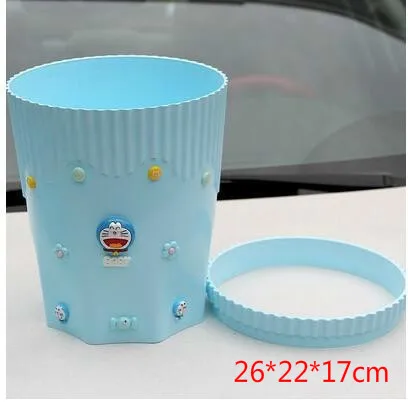 Hello kitty, мусорное ведро для ванной, спальни, туалета, мусорное ведро, мусорное ведро, пластиковые мусорные корзины для хранения, мусорные корзины - Цвет: BLUE M