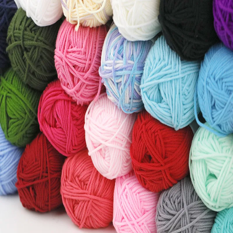 5 нитей из молочной Хлопчатобумажной Ваты Детская шерстяная кукла сделай сам