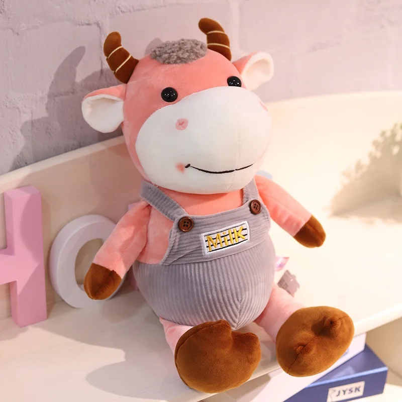 New Creative Simple Short  Plush Stuffed Toy Calf Doll Grab Machine Doll Skin-friendly Soft Comfortable Toy Child Birthday Gift