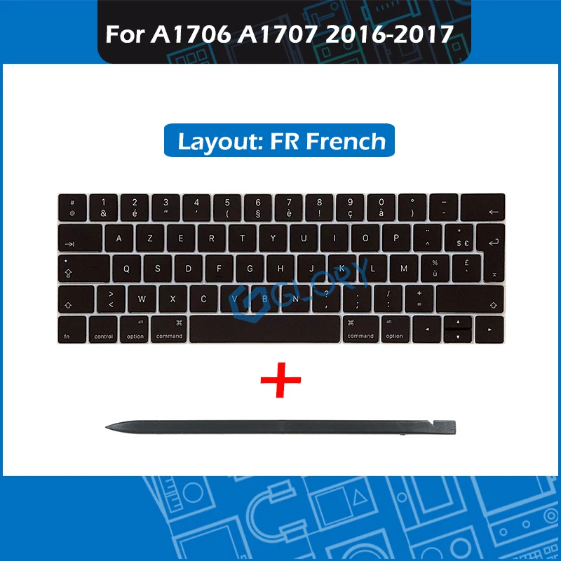 New A1706 A1707 Keycap set FR French Layout For font b Macbook b font Pro Retina