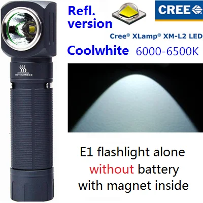 Ref. XML2 1A 6000K JAXMAN E1 L-style светодиодный 18650 фонарик на грудь настольная лампа 1200lms с быстроразъемным зажимом сильный магнит - Испускаемый цвет: Ref. XML2 1A 6000K