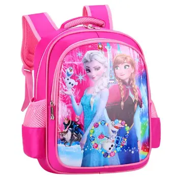 

Disney 3D Cartoon Frozen Spider-Man 95 Car Boy Girl Children Kindergarten School bag Teenager Schoolbags Student Backpacks