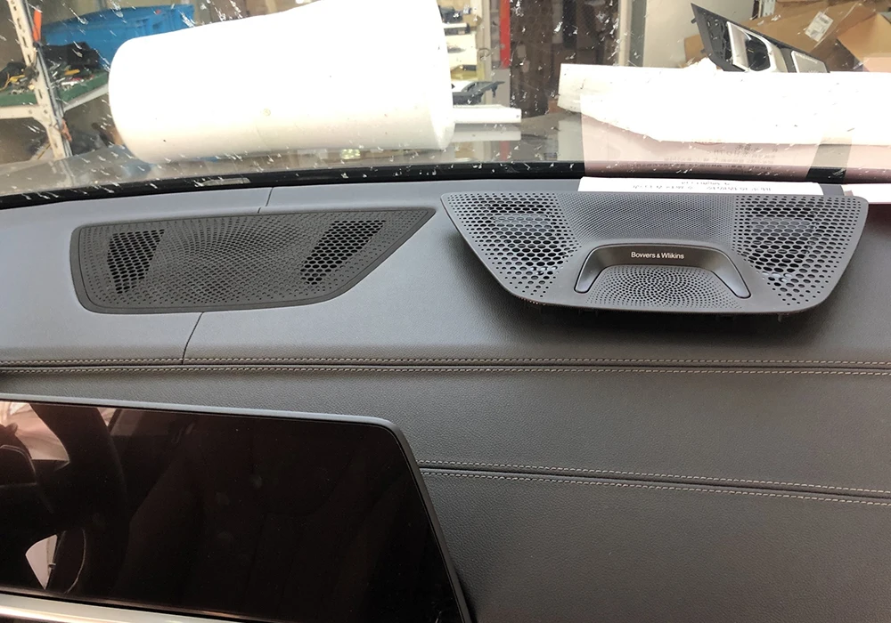 프론트 도어 LED 스피커 커버, BMW G05 X5 시리즈 네온 앰비언트 조명, 오디오 무손실 사운드, HiFi 음악 스테레오 스피커 커버