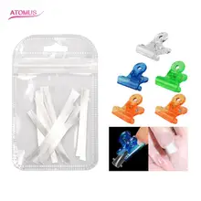 1 пакет для ремонта ногтей из стекловолокна 5 шт. крепежный зажим для УФ-геля DIY ногтей белый акриловый лак для наращивания ногтей волоконный стеклянный гель