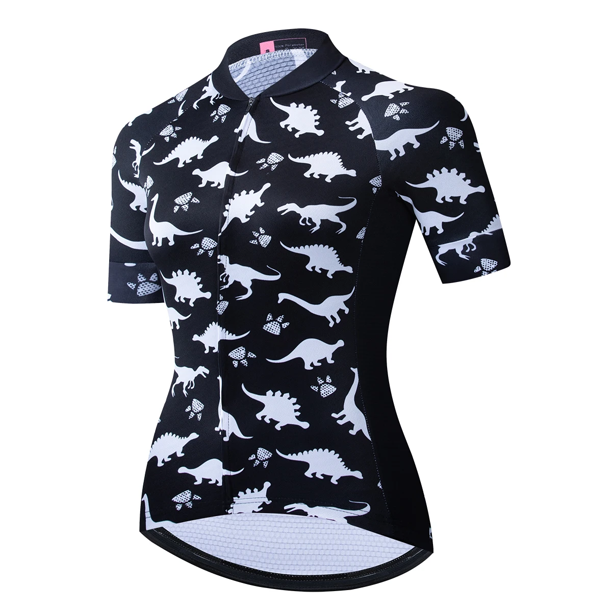 Jersey Camisa ciclismo mujer Лето dinosa короткий рукав Велоспорт Джерси Женская велосипедная одежда черная Camisa ciclismo verano maillot - Color: Jersey