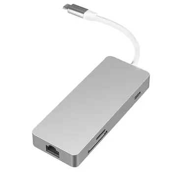 

Cabledeconn D0302 HDMI/RJ45/2 USB/TF/Memory Card/USB3.1 7 in 1 Type-C HUB