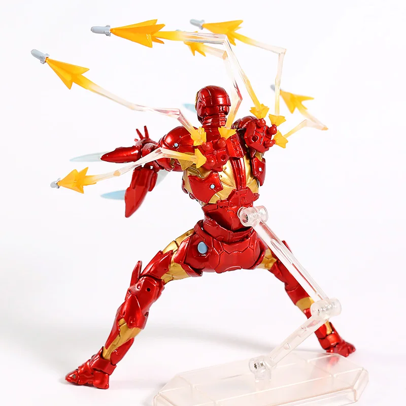 Revoltech № 013 Железный человек MK37 кровоточащий край Броня вер. ПВХ фигурка Коллекционная модель игрушки