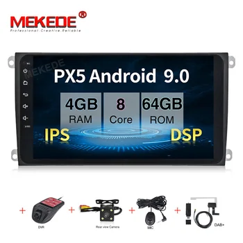 

1024*600 Quad Core 9'' Android 9.0 Car DVD Player for Porsche Cayenne 2003-2010 With Bluetooth Head unit Radio RDS Wifi DAB+