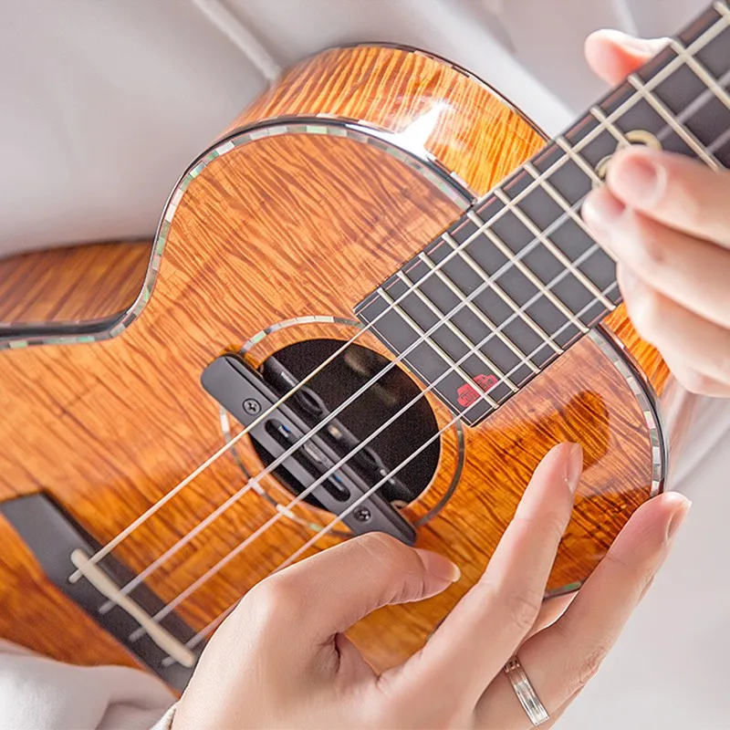 Двойной U0 звукосниматель для укулеле встроенный хор задержка реверберации эффекты Soundhole двухканальный pick Up система акустические аксессуары для гавайской гитары