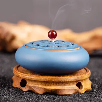 

Retro Ceramic Incense Burner Buddhist Antique Bedroom Smell Diffuser Incense Holder Encensoir Home Buddhist Supplies New MM60XXL